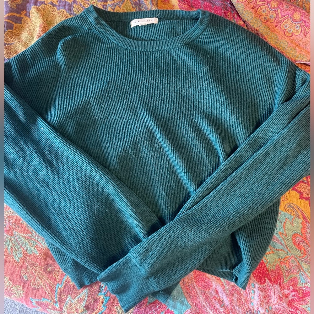 Small sage green pacsun/la hearts sweater